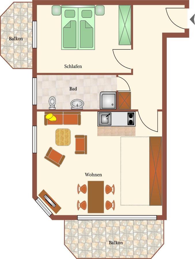 Haus Duenenglueck Whg. 23, Teilseesicht 库克斯港 外观 照片